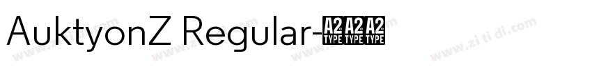 AuktyonZ Regular字体转换